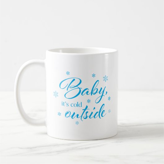 Baby Het is koude buitenkoffie-Mok Koffiemok (Links)