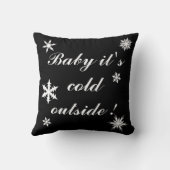 Baby het is Koude buitenkussen Kussen (Achterkant)