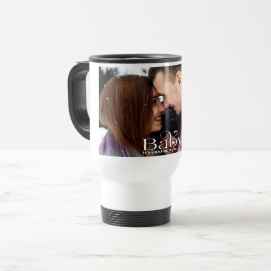 Baby Het is koude buitenreismolen Reisbeker (Voorkant links)