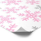 Baby Het is koude buitenroze Baby shower banner Poster (Hoek)