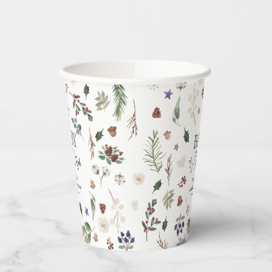 Baby Het is koude buitenste winterfolieBaby shower Papieren Bekers (Links)