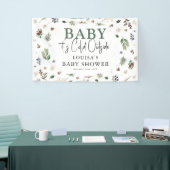 Baby Het is koude buitenste winterfolieBaby shower Spandoek (Beurs)