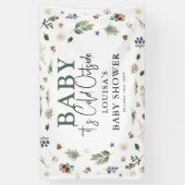 Baby Het is koude buitenste winterfolieBaby shower Spandoek (Verticaal)