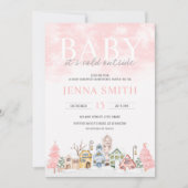 Baby Het is koude buitenste winterschotel Kaart (Voorkant)