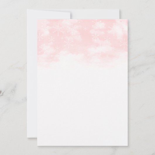 Baby Het is koude buitenste winterschotel Kaart (Achterkant)