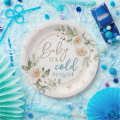 Baby Het is koude buitenste winterschotel Papieren Bordje (Feest)