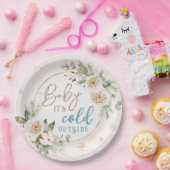 Baby Het is koude buitenste winterschotel Papieren Bordje (Feest)
