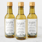 Baby Het is koude buitenste winterse Baby shower F Wijn Etiket (Flessen)