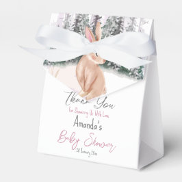 Baby Het is koude buitenwinterse bunny baby showe Bedankdoosjes