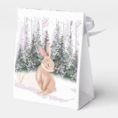 Baby Het is koude buitenwinterse bunny baby showe Bedankdoosjes (Achterkant)