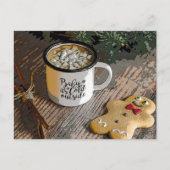 Baby Het is koude kerst. Briefkaart (Voorkant)