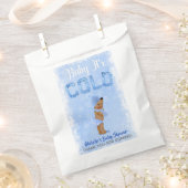 Baby Het is koude sneeuwvlok blauw etnische jongen Bedankzakje (Geknipt)