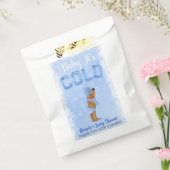 Baby Het is koude sneeuwvlok blauw etnische jongen Bedankzakje (Gezegeld)