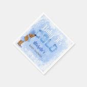 Baby Het is koude sneeuwvlok blauw etnische jongen Servetten (Hoek)