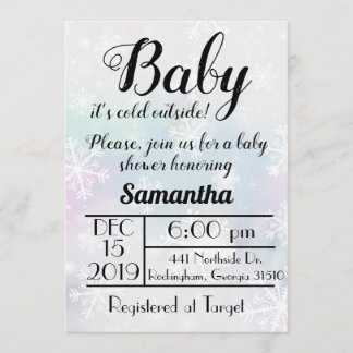 Baby Het is Koude Uitnodiging