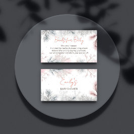 Baby Het is koude winter baby shower boeken voor b Informatiekaartje