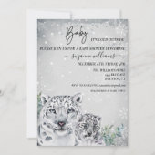 Baby Het is koudwaterig buiten Arctic Animal Snow Kaart (Voorkant)