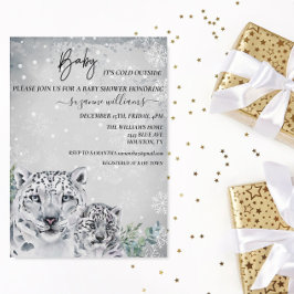 Baby Het is koudwaterig buiten Arctic Animal Snow  Kaart