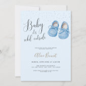 Baby het koud is buiten het winterBaby shower Kaart (Voorkant)
