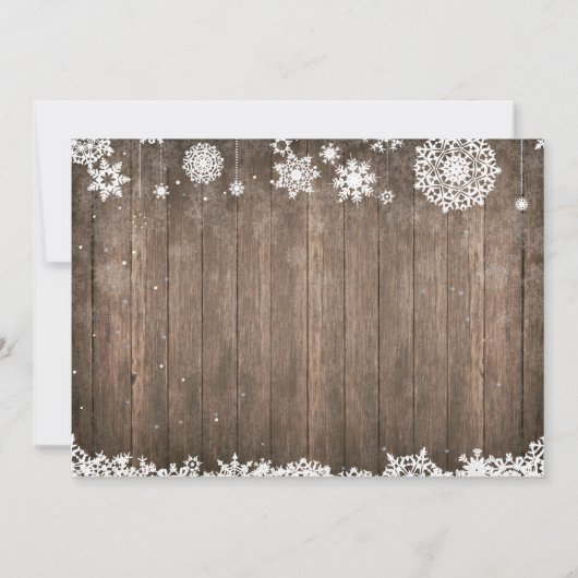 Baby Het koude Baby shower van de sneeuwpop buiten Kaart (Achterkant)