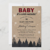 Baby het Koude buiten het Baby shower van de Lumbe Kaart (Voorkant)