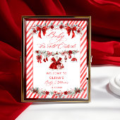 Baby Het koude buitenmeisje Baby shower Welkom Poster