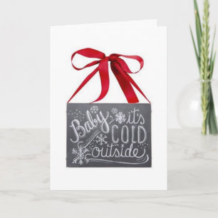 BABY HET KOUDE OUTSITE-CHRISTMAS LOVE KAART