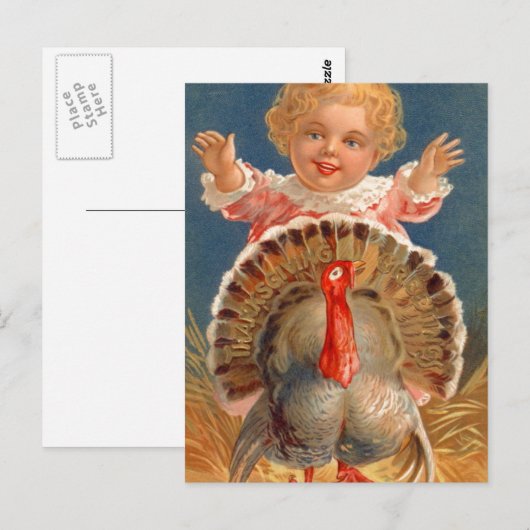 Baby het  van Tom Turkey  Briefkaart (Voorkant / Achterkant)