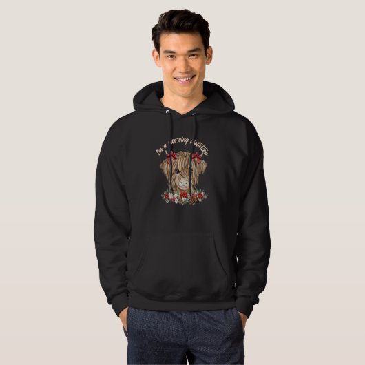 Baby Highland Cow  I'm A Moo ving Violation Hoodie (Voorkant volledig)
