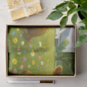 Baby Highland Cow in Pasture of Flowers Tissuepapier (Geschenk)