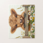 Baby Highland Cow Legpuzzel (Verticaal)
