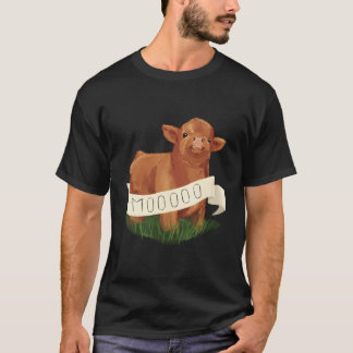 Baby Highland Koe Kalf - Schattige Boerderij Anima T-shirt