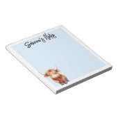 Baby Highland Longhorn Koe Notitieblok (Schuin)