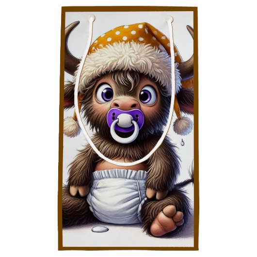 Baby Highland, nieuwe baby Klein Cadeauzakje (Voorkant)