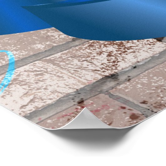 Baby-Hip Hop Genderfeest Teken Poster (Hoek)