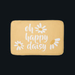 Baby Hippie Happy Daisy Bath Mat<br><div class="desc">Wat een schattige manier om de badkamer of speelkamer van een kind te versieren? Eenvoudig te wassen, ontwerp op maat, verkrijgbaar in drie verschillende formaten! Zoek andere leuke ideeën die allemaal deel uitmaken van het Baby Hippie Collectie.</div>