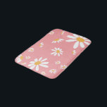 Baby Hippie Pink Daisy Bath Mat<br><div class="desc">Wat een schattige manier om de badkamer of speelkamer van een kind te versieren? Eenvoudig te wassen,  ontwerp op maat,  verkrijgbaar in drie verschillende formaten! Zoek andere leuke ideeën die allemaal deel uitmaken van het Baby Hippie Collectie.</div>