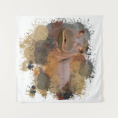Baby Hippo Abstracte Verf Splatter Wildlife Wandkleed (Voorkant (horizontaal))