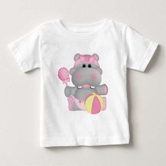 Baby Hippo cartoon t-shirt (Voorkant)