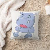 Baby Hippo Crying Kussen (Deken)