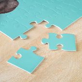 Baby Hippo die een Santa Hat draagt Legpuzzel (Zijkant)