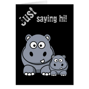 Baby Hippo Family, Cute Wild Safari