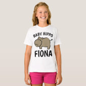 BABY HIPPO FIONA Cute Kinder T-shirts (Voorkant volledig)