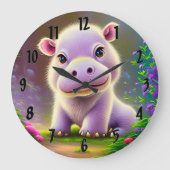 Baby Hippo Grote Klok (Voorkant)