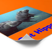 baby-hippo, heb je Hippos? Poster (Hoek)