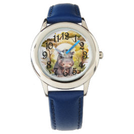 Baby Hippo Horloge