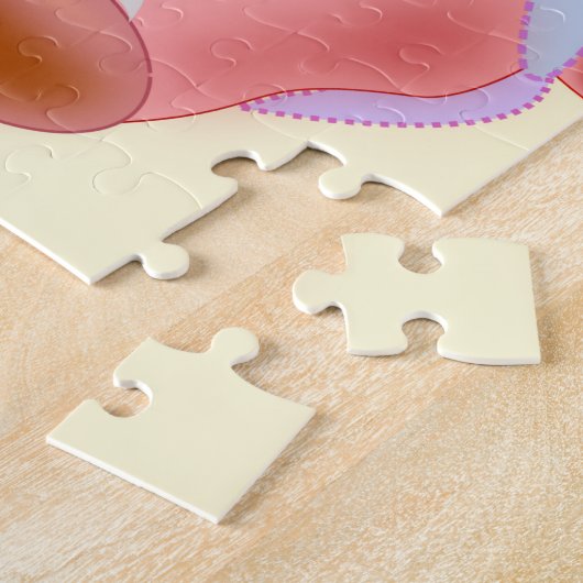 Baby Hippo Jigzaag Puzzle Cartoon Legpuzzel (Zijkant)