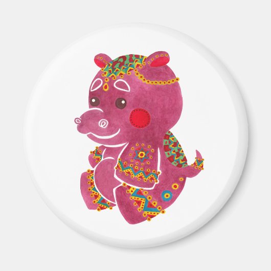Baby Hippo Magneet (Voorkant)