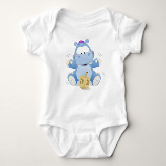 Baby Hippo met Dreidel Romper