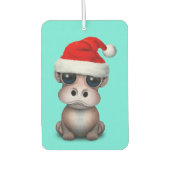 Baby Hippo met een kerstmuts Luchtverfrisser (Voorkant)